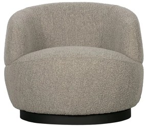 Светлосиво въртящо се кресло Wolly – WOOOD