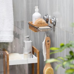 Бамбукова кошница за стена със сапун Spa - Compactor