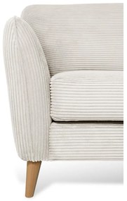 Бял ъглов диван от рипсено кадифе (десен ъгъл) Paris – Scandic