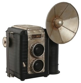 Декоративна фигурка Home ESPRIT Черен Сребрист Фотоапарат Vintage 25 x 14 x 24 cm