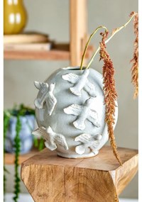 Кремава глинена ваза (височина 25 cm) Abira – Bloomingville