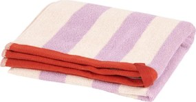 Памучна кърпа от тери в цвят лавандула/кремава 50x80 cm Gobo – noo.ma