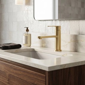 Смесител за баня Rea Arcos Brush Gold