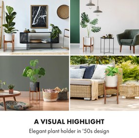 Fox & Fern Zeist, стойки за цветя, 2 височини, комбиниращи, слагат се една в друга дизайн, природни