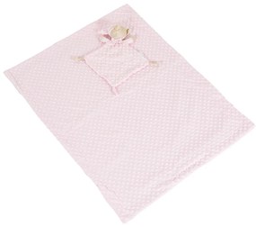 CANGAROO Одеяло с играчка BENNIE РОЗОВО