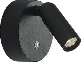 Ideal Lux -LED Stm презареждаемо стенно точково осветително тяло BEAN LED/3W/5V CRI 95 черно