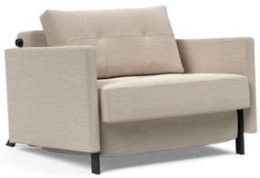 Бежов сгъваем фотьойл с подлакътници Cubed - Innovation