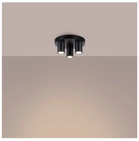 Черно осветително тяло за таван Castro – Sollux