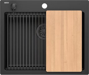 гранитна мивка KURT 110 Black