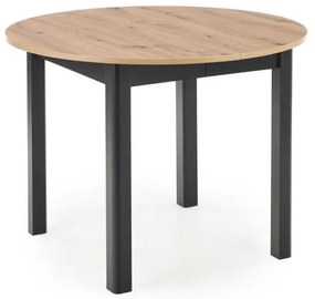 Трапезна маса CALMIO дъб artisan/черен