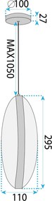 Пендел LED G131-CP GOLD