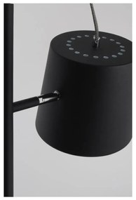 Черна подова лампа с глава на катарама - Zuiver