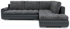 Ъглов разтегателен диван TONIO V, 230x75x200, lawa 17/soft 11, дясно