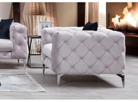 Светлосиво кресло Como – Artie