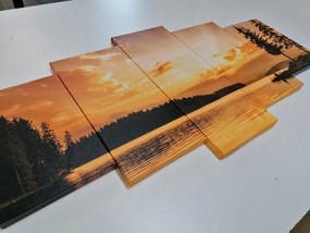 картини от 5 части – Отражение на планинско езеро
