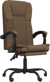 349616 vidaXL Наклоняем офис стол, кафяв, текстил