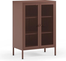 Бордо метално шкафче 70x100x40 cm Fayna – Marckeric