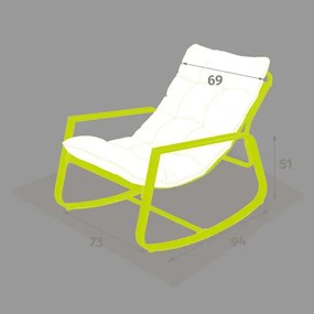 Люлеещ се стол Hesperide Felinio - Лавров лист