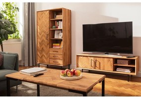 Гардероб от дъбова дървесина в естествен цвят 97x176 cm Abies - The Beds