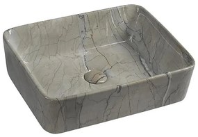 Sapho - Мивка за плот DALMA 47,5x37,5 cm керамика/сиво