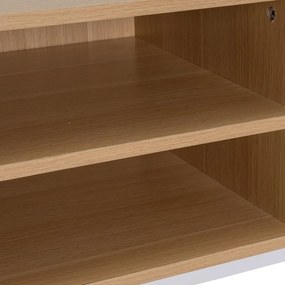 Маса за телевизор от декор от дъб в естествен цвят 120x45x40 cm Mid-Lines – Casa Selección