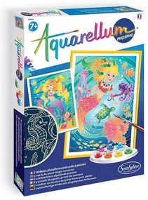 Sentosphere - Комплект за рисуване Акварелиум фосфор русалки 6416