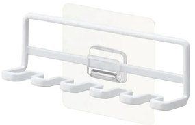 Бял самозалепващ метален държач за четки за зъби Film Hook – YAMAZAKI