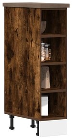 854188 vidaXL Долен шкаф "Рига", опушен дъб, 20x44,5x81,5 см, инженерно дърво