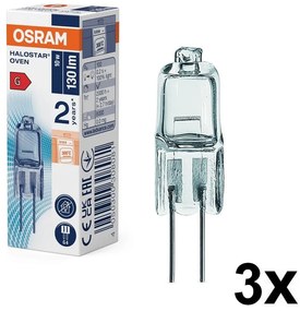 Комплект от 3 крушки за фурна HALOSTAR G4/10W/12V 2700K - Osram
