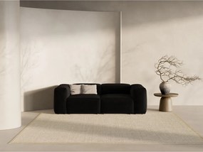 Черен диван 224 cm Bergamo – Cosmopolitan Design