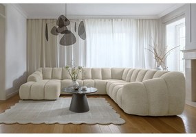 Бежов ъглов диван (десен ъгъл/U форма) Shell – Miuform