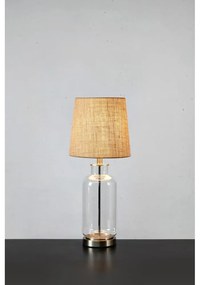 Настолна лампа в естествен цвят с абажур от юта (височина 60 cm) Costero - Markslöjd