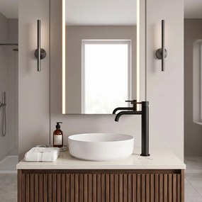 Смесител за баня Rea Lungo Black High