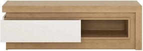 TV шкаф Lynx1 S-Естествено-Бяло