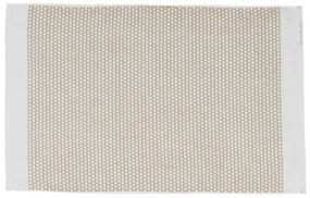 Текстилна постелка за баня в бяло и бежово 50x80 cm Grid - Mette Ditmer Denmark