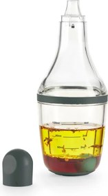 Бутилка за дресинг Lekue 1009489, 200 мл, Ø7.2x19.1 см, Стъкло, +4°C / +80°C, Сив