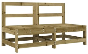 825519 vidaXL Градински средни дивани, 2 бр, импрегниран бор