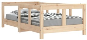 834426 vidaXL Рамка за детско легло, 70x140 см, масивна борова дървесина