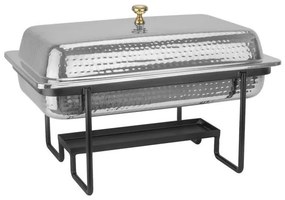 Horecano - Бен Мари иноксово с релеф и черна стойка 1/1 GN 55x35cm 8L-WICKED-(SG-82465(D)