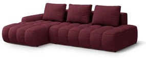 Бордо сгъваем/с място за съхранение ъглов диван (ляв ъгъл) Linz – Cosmopolitan Design