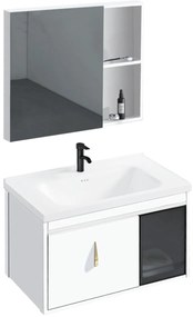 Комплект мебели за баня с мивка Paris 60cm White