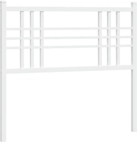 376402 vidaXL Метална резервна табла за легло, бяла, 100 см