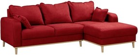 Червен ъглов диван (десен ъгъл) Beata - Ropez