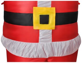 Коледна украса надуваем Дядо Коледа с LED осветление 180 см