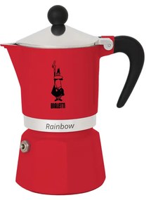 Bialetti - Кафеварка Rainbow Rossa, за 3 кафета