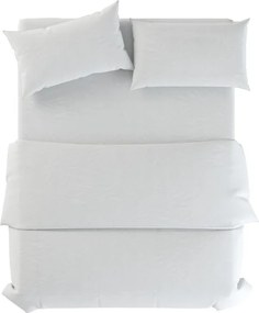 Бяло двойно ленено спално бельо 200x200 cm Blanco – Native Natural