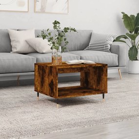 829249 vidaXL Кафе маса, опушен дъб, 60x50x40 см, инженерно дърво