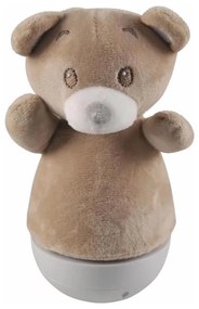 LED RGB детска нощна лампа с мелодия, 3xAAA/5V, мече