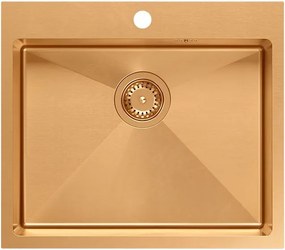 Стоманена мивка RUSSEL 110 Copper