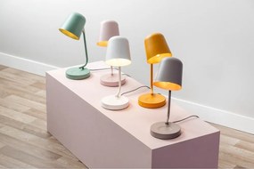 Метална настолна лампа в цвят жълта охра (височина 38,5 cm) Encantar – Leitmotiv